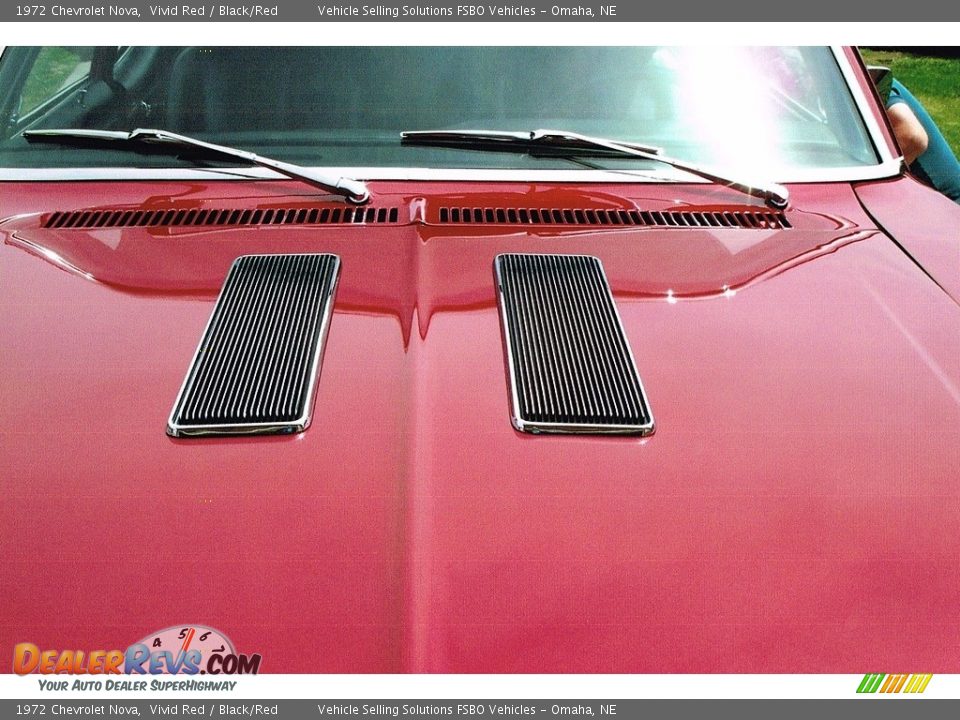 1972 Chevrolet Nova Vivid Red / Black/Red Photo #5