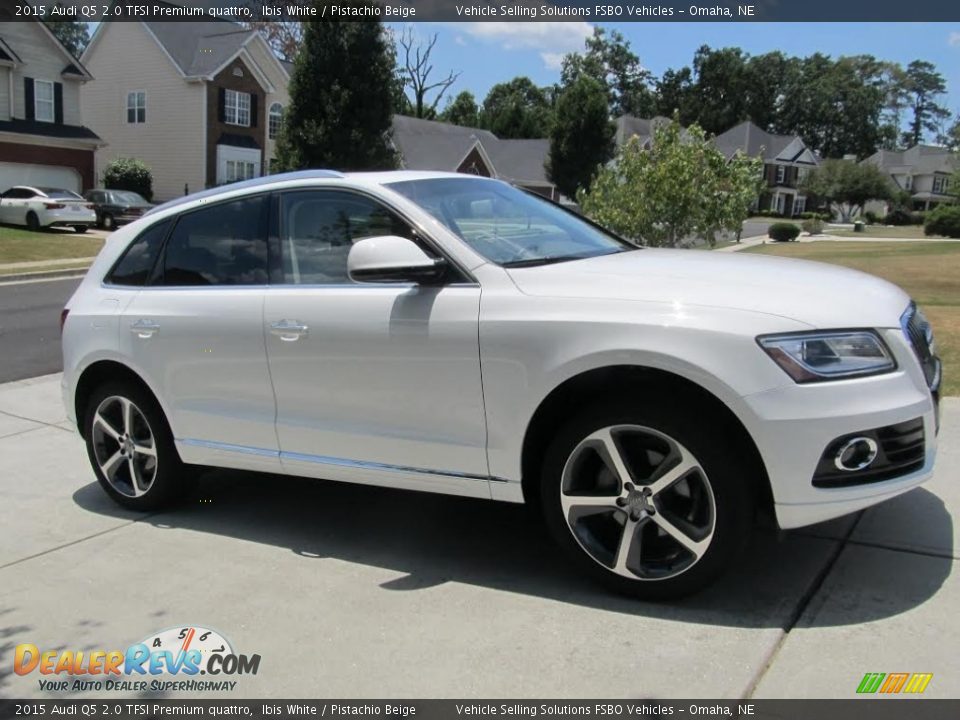 2015 Audi Q5 2.0 TFSI Premium quattro Ibis White / Pistachio Beige Photo #1