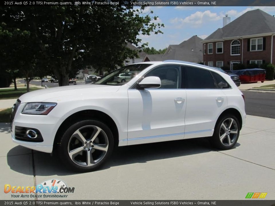 2015 Audi Q5 2.0 TFSI Premium quattro Ibis White / Pistachio Beige Photo #3