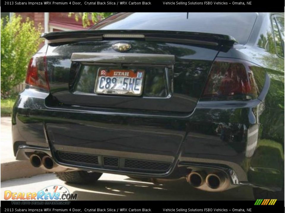 2013 Subaru Impreza WRX Premium 4 Door Crystal Black Silica / WRX Carbon Black Photo #3