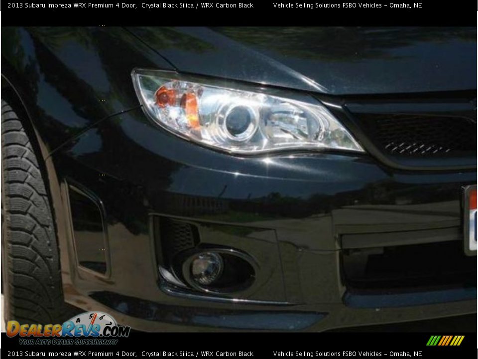2013 Subaru Impreza WRX Premium 4 Door Crystal Black Silica / WRX Carbon Black Photo #7