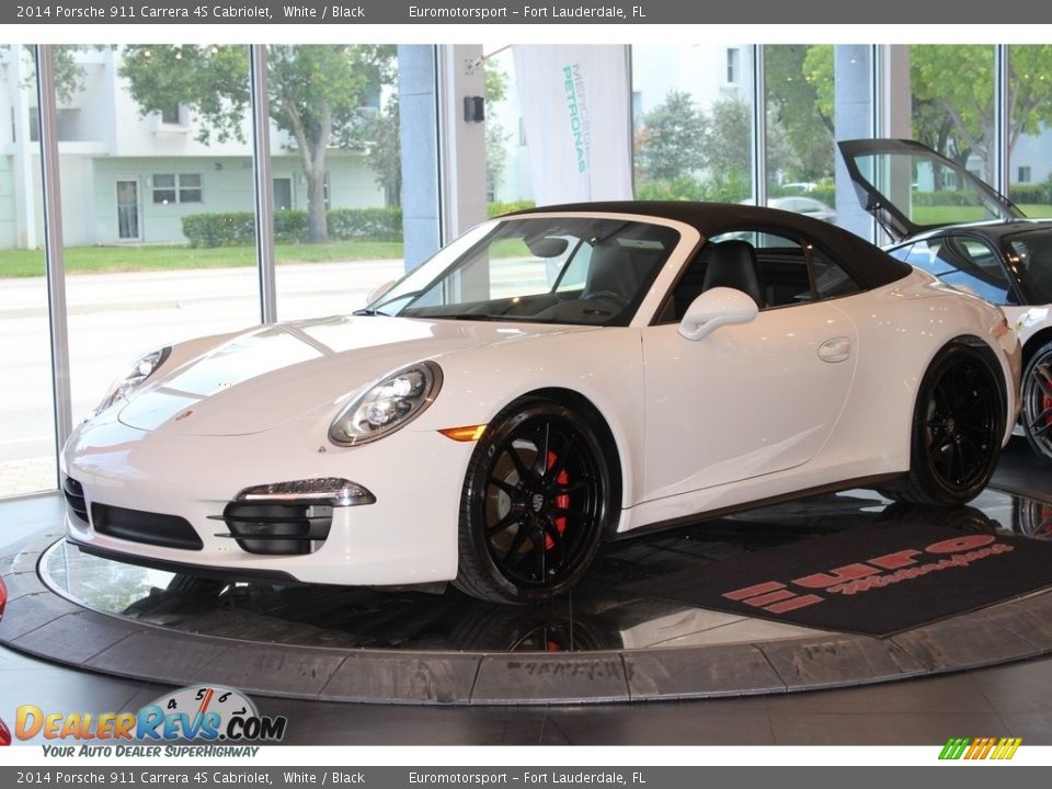 2014 Porsche 911 Carrera 4S Cabriolet White / Black Photo #19