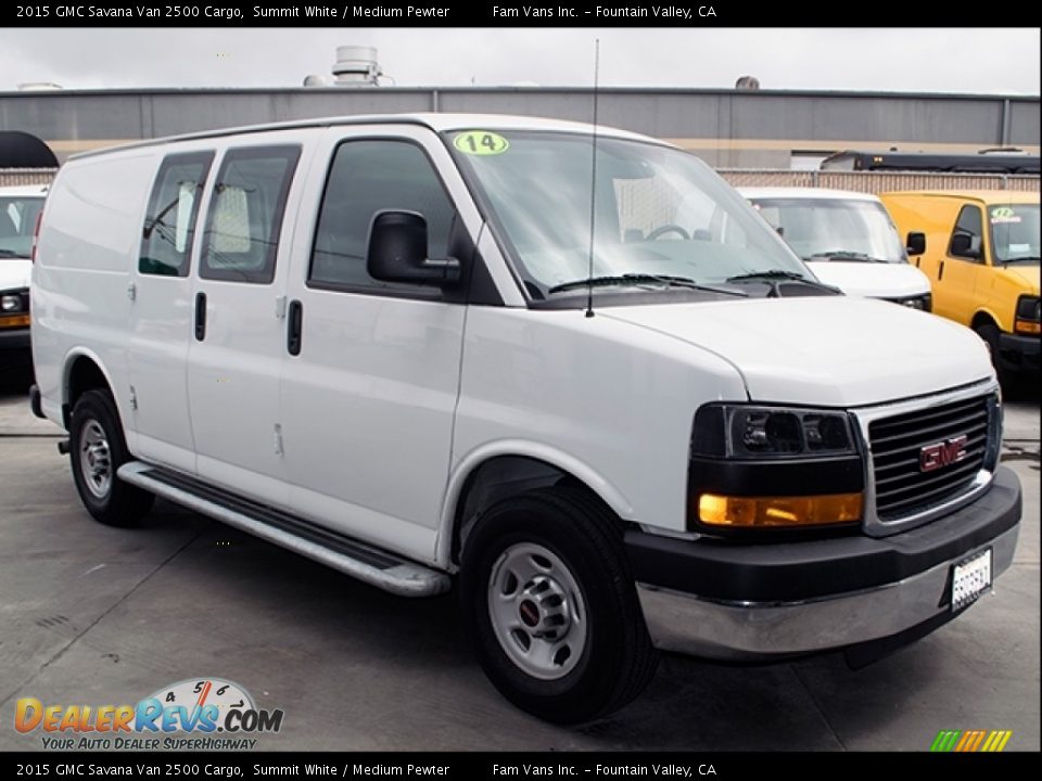 2015 GMC Savana Van 2500 Cargo Summit White / Medium Pewter Photo #1
