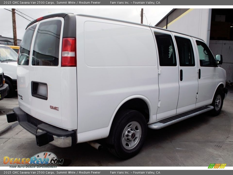 2015 GMC Savana Van 2500 Cargo Summit White / Medium Pewter Photo #8