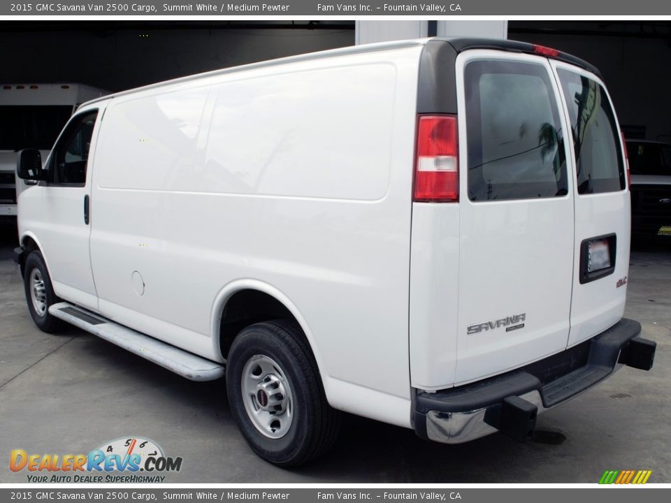 2015 GMC Savana Van 2500 Cargo Summit White / Medium Pewter Photo #11