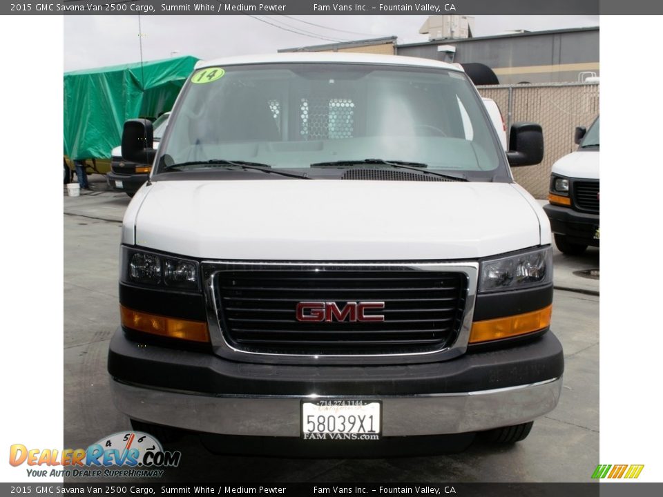 2015 GMC Savana Van 2500 Cargo Summit White / Medium Pewter Photo #14