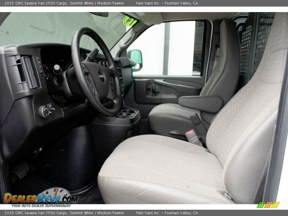 2015 GMC Savana Van 2500 Cargo Summit White / Medium Pewter Photo #16