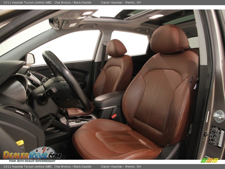2011 Hyundai Tucson Limited AWD Chai Bronze / Black/Saddle Photo #5