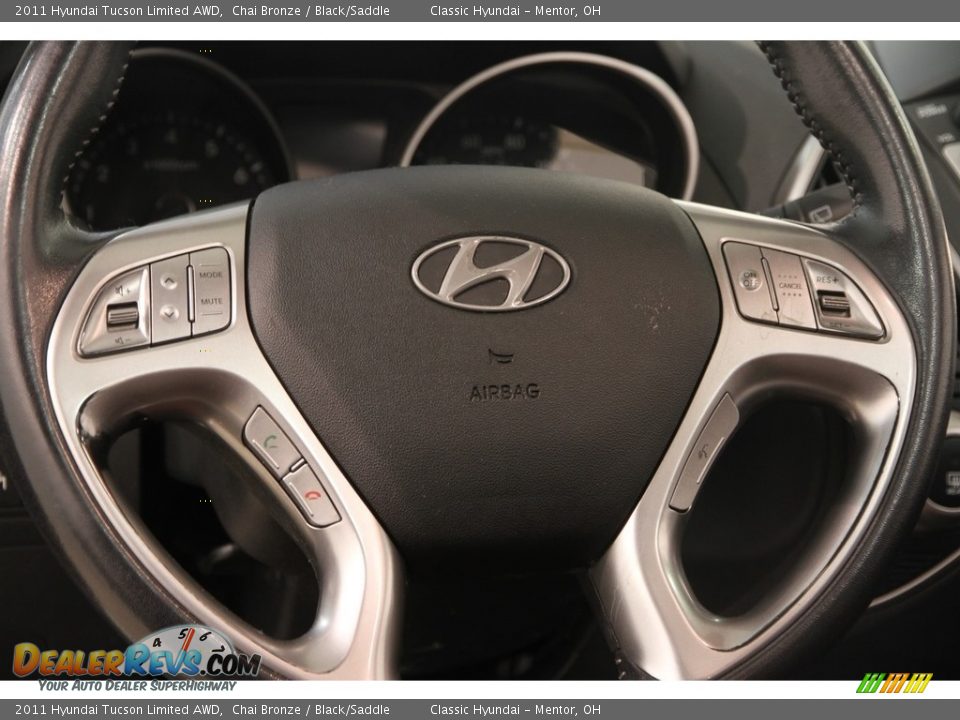 2011 Hyundai Tucson Limited AWD Chai Bronze / Black/Saddle Photo #6