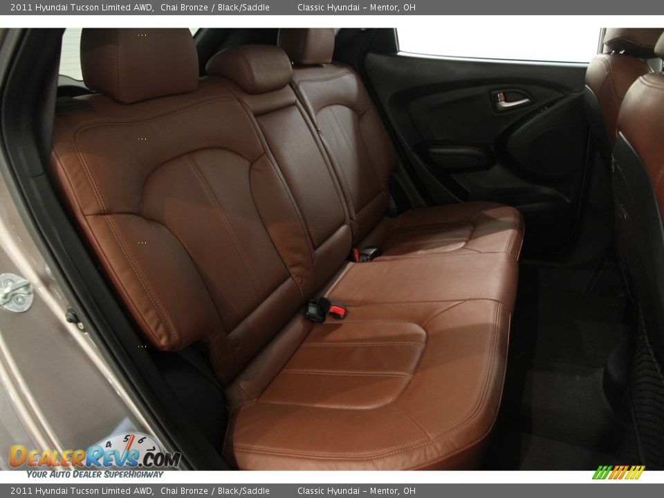2011 Hyundai Tucson Limited AWD Chai Bronze / Black/Saddle Photo #14