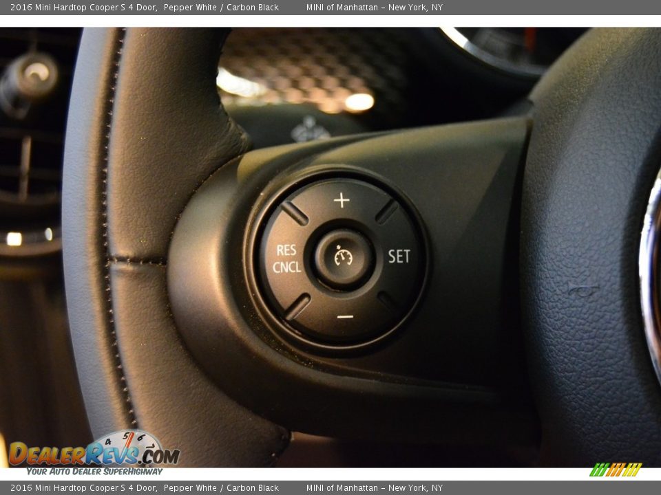 2016 Mini Hardtop Cooper S 4 Door Pepper White / Carbon Black Photo #16