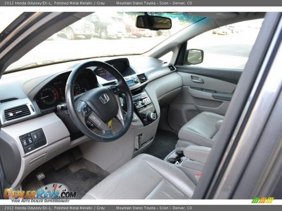 2012 Honda Odyssey EX-L Polished Metal Metallic / Gray Photo #7