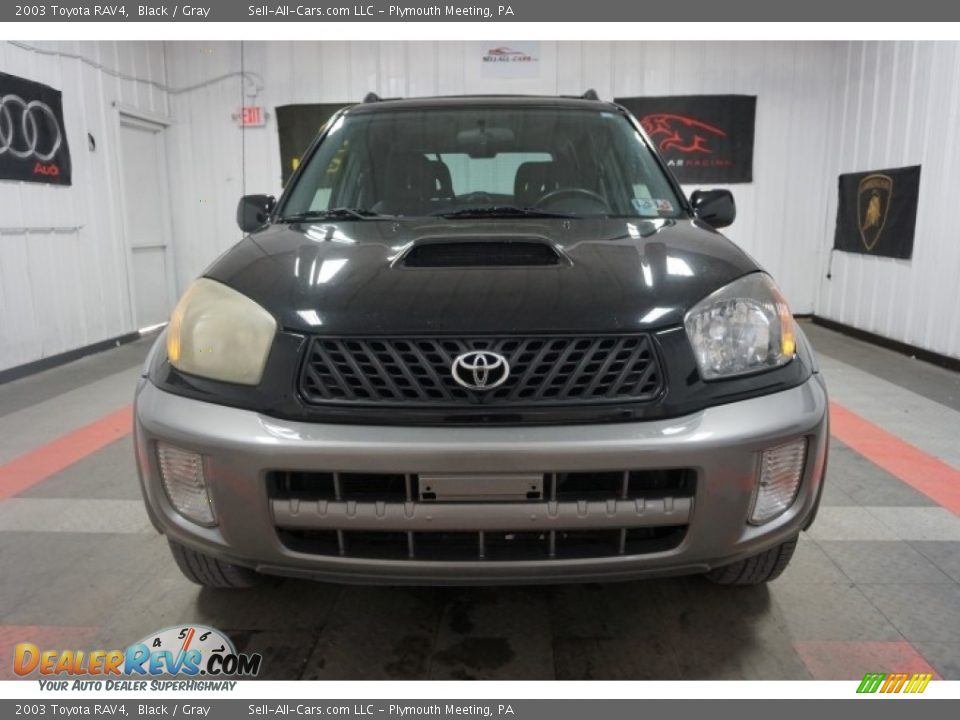 2003 Toyota RAV4 Black / Gray Photo #4