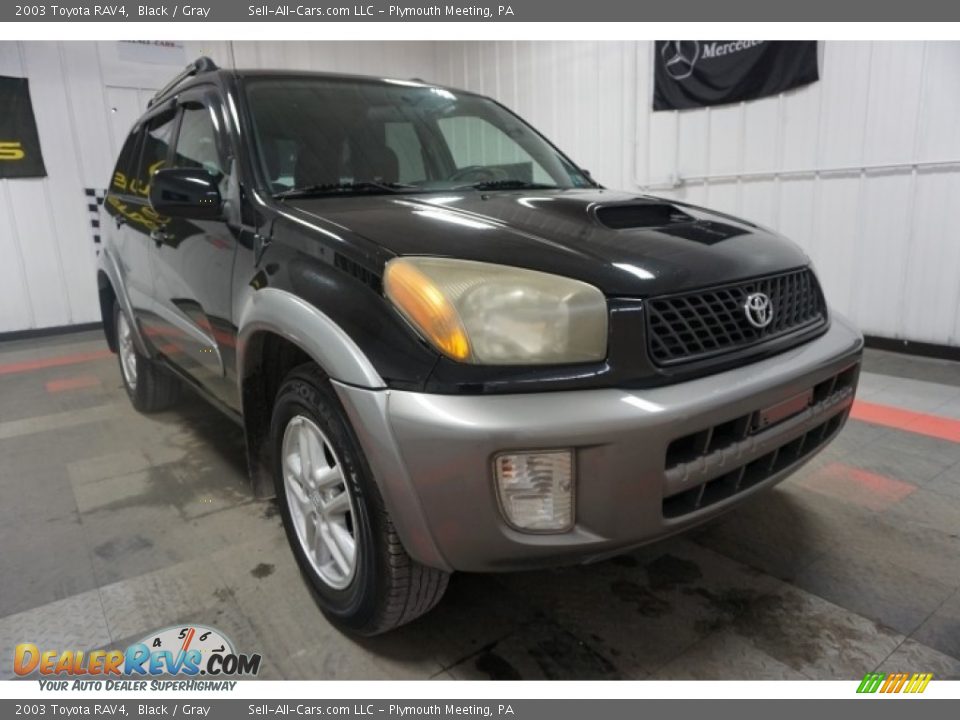 2003 Toyota RAV4 Black / Gray Photo #5