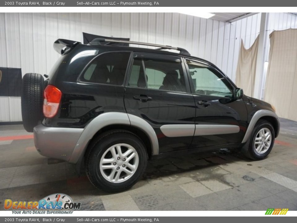 2003 Toyota RAV4 Black / Gray Photo #7