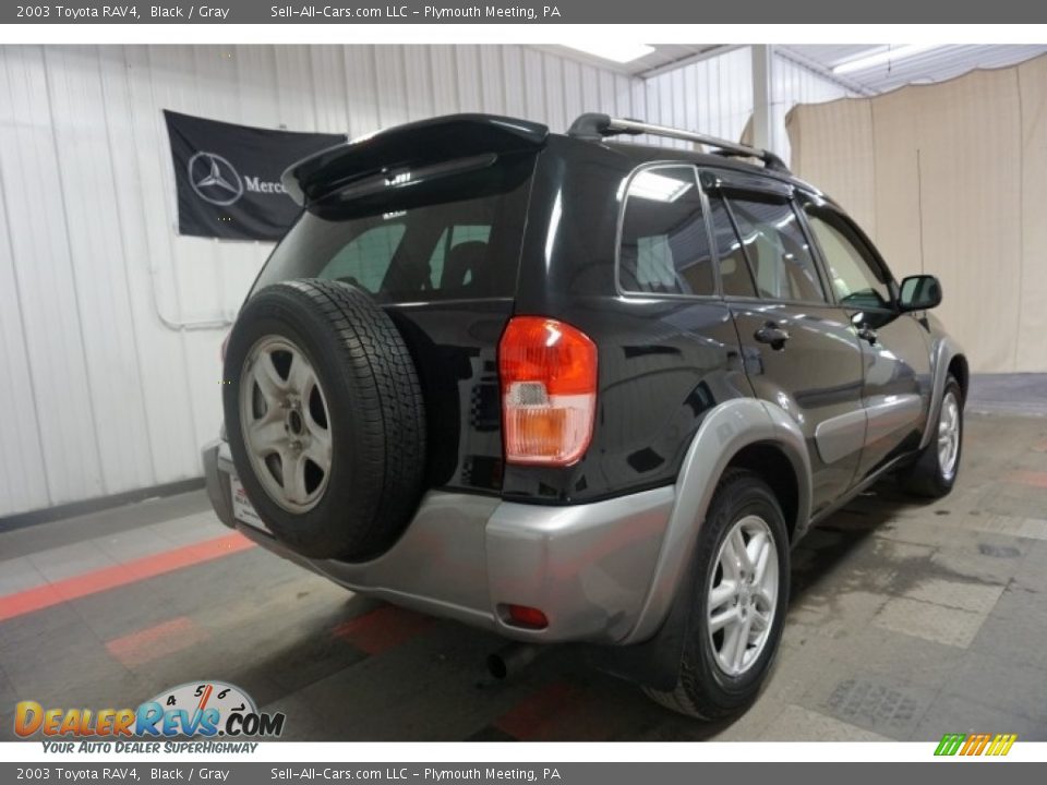 2003 Toyota RAV4 Black / Gray Photo #8