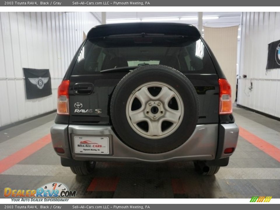 2003 Toyota RAV4 Black / Gray Photo #9