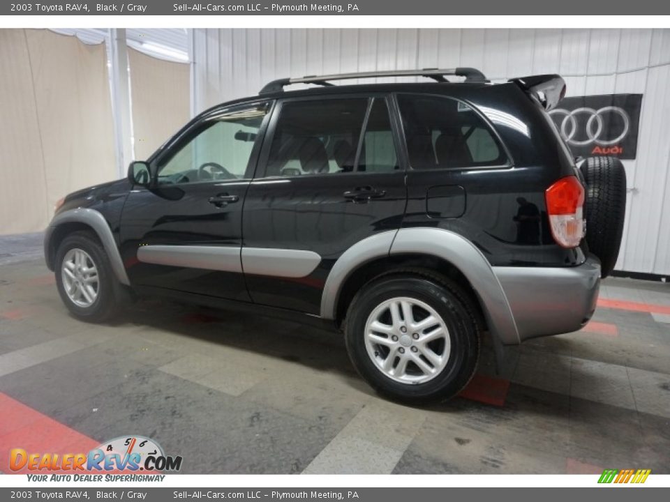 2003 Toyota RAV4 Black / Gray Photo #11
