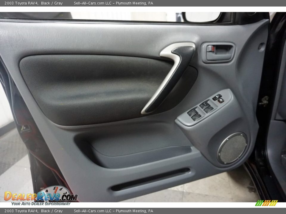 2003 Toyota RAV4 Black / Gray Photo #12