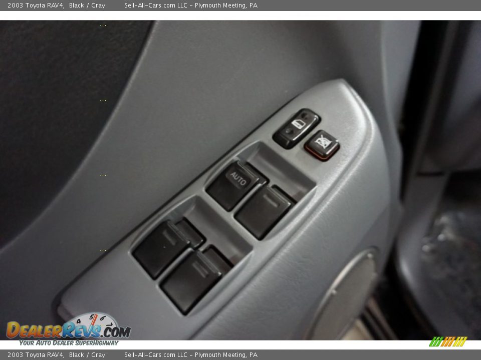 2003 Toyota RAV4 Black / Gray Photo #13