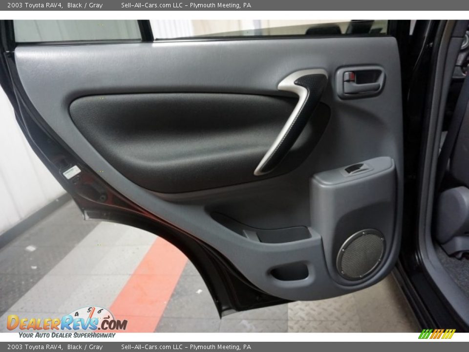 2003 Toyota RAV4 Black / Gray Photo #15
