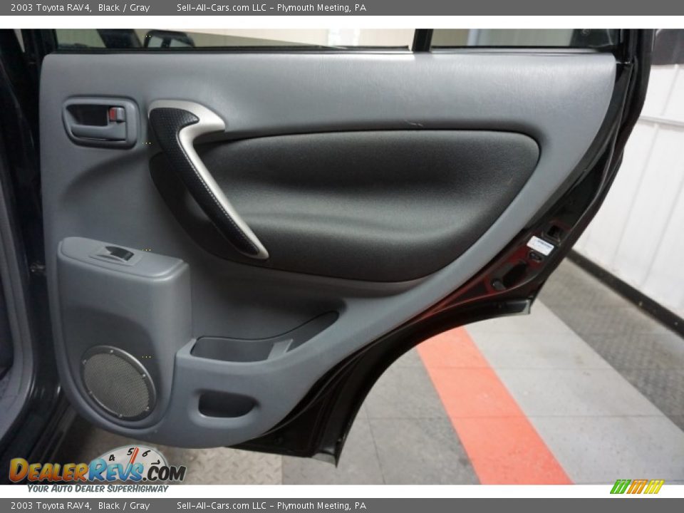 2003 Toyota RAV4 Black / Gray Photo #16