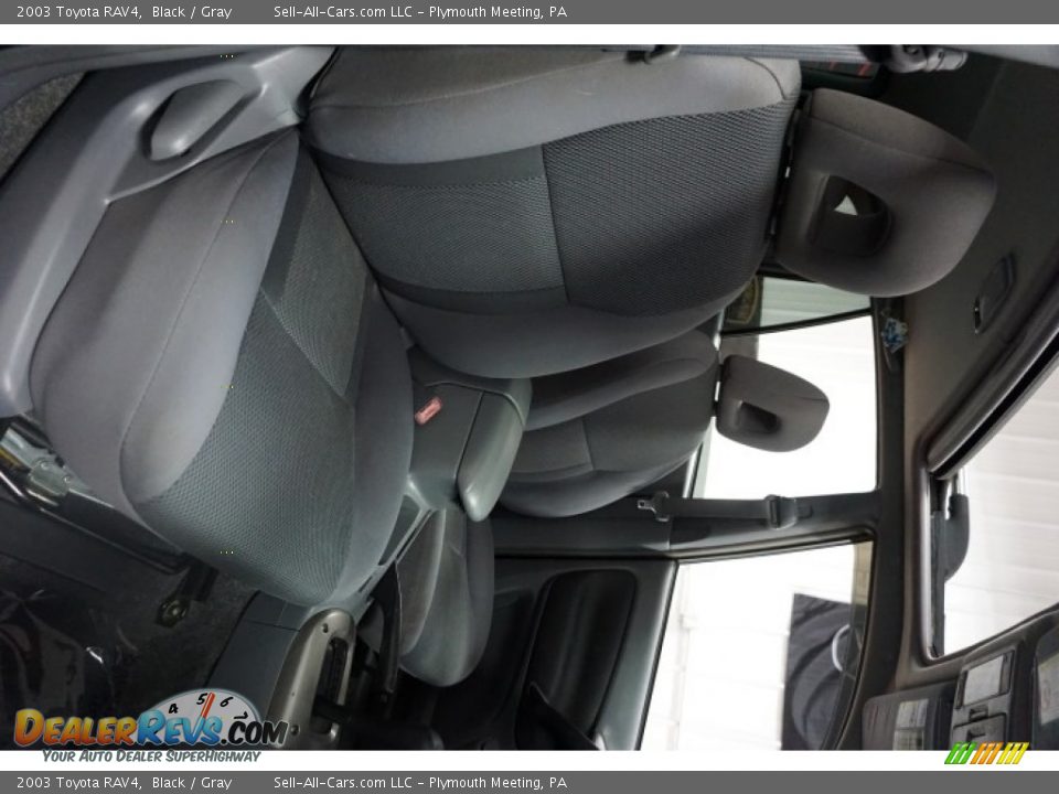 2003 Toyota RAV4 Black / Gray Photo #18