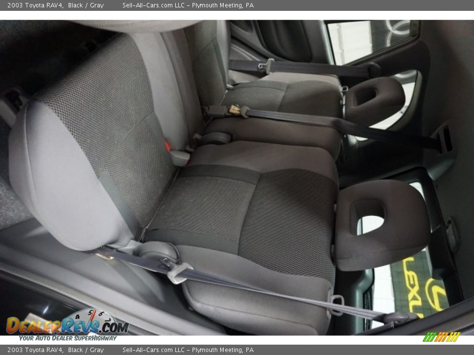 2003 Toyota RAV4 Black / Gray Photo #23