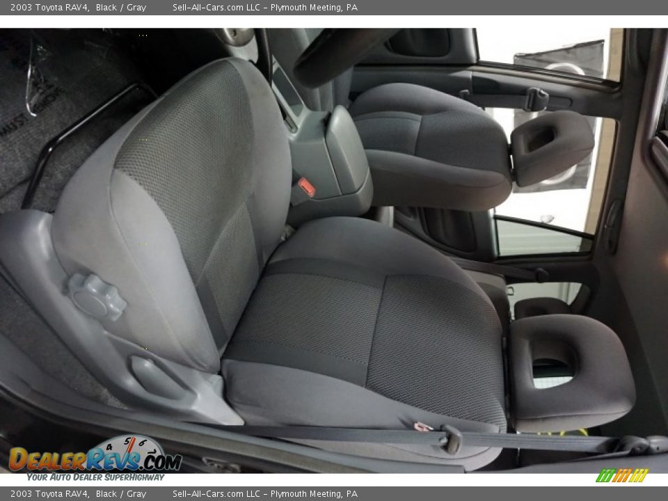 2003 Toyota RAV4 Black / Gray Photo #24
