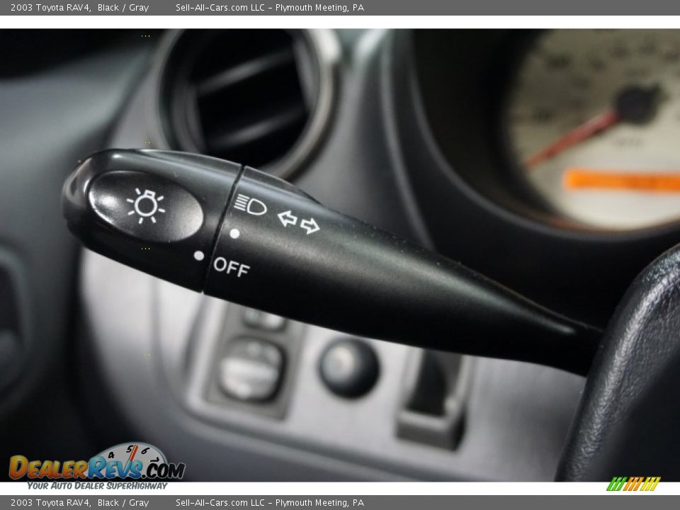 2003 Toyota RAV4 Black / Gray Photo #30