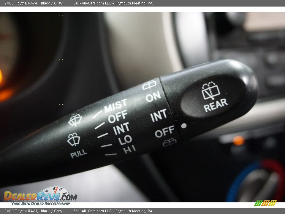 2003 Toyota RAV4 Black / Gray Photo #31