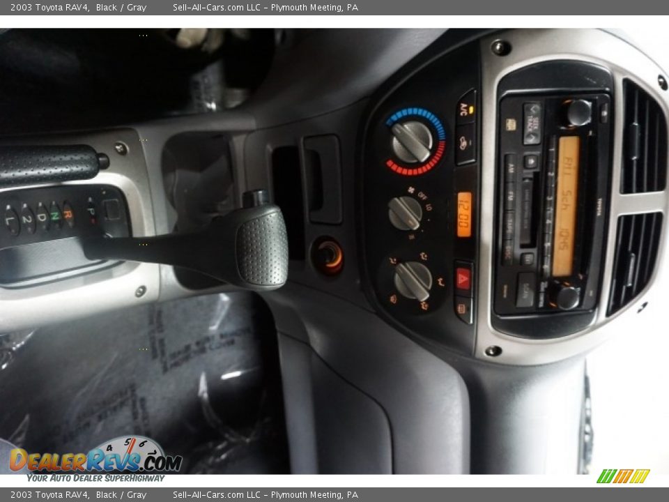 2003 Toyota RAV4 Black / Gray Photo #35