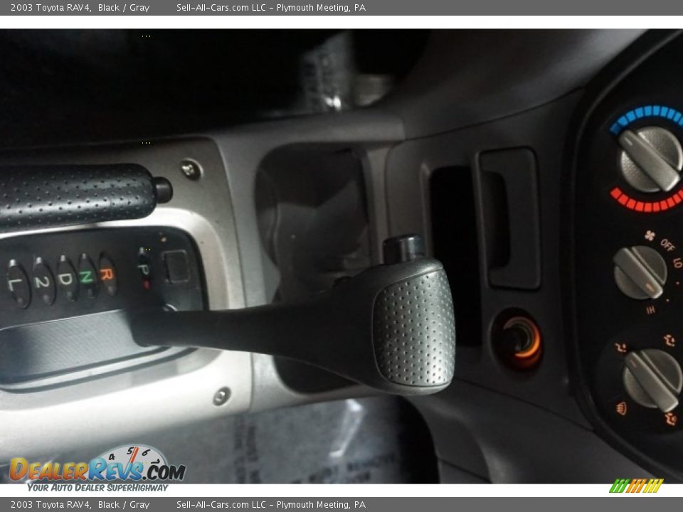 2003 Toyota RAV4 Black / Gray Photo #36