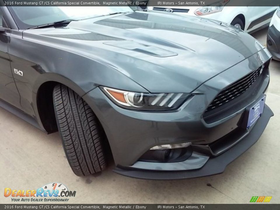 2016 Ford Mustang GT/CS California Special Convertible Magnetic Metallic / Ebony Photo #10