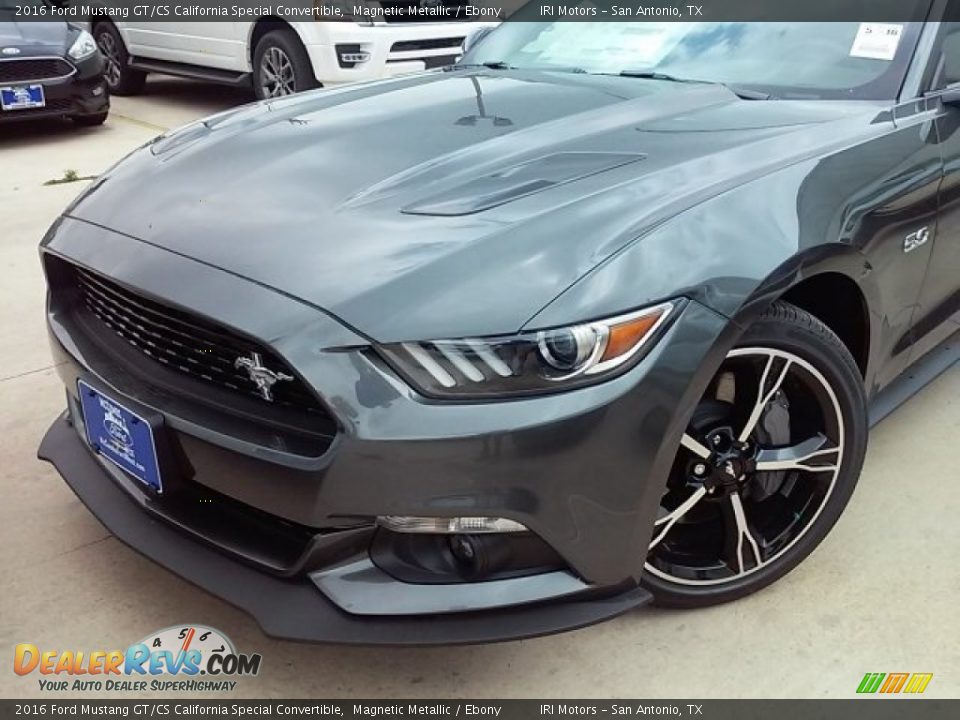 2016 Ford Mustang GT/CS California Special Convertible Magnetic Metallic / Ebony Photo #13