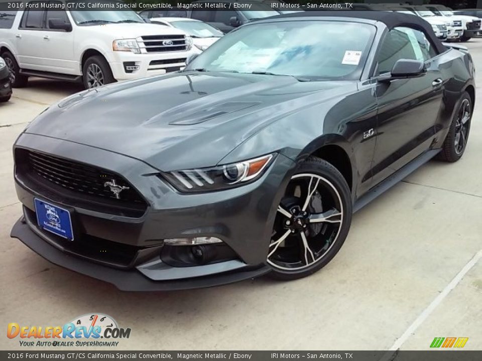 2016 Ford Mustang GT/CS California Special Convertible Magnetic Metallic / Ebony Photo #14