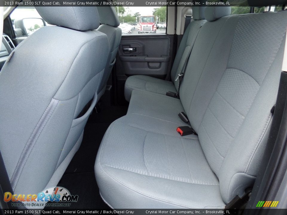 2013 Ram 1500 SLT Quad Cab Mineral Gray Metallic / Black/Diesel Gray Photo #5