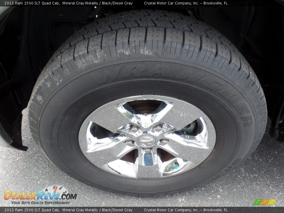 2013 Ram 1500 SLT Quad Cab Mineral Gray Metallic / Black/Diesel Gray Photo #14