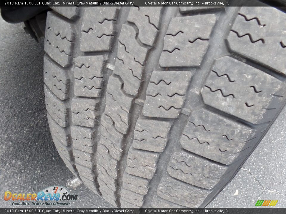2013 Ram 1500 SLT Quad Cab Mineral Gray Metallic / Black/Diesel Gray Photo #15