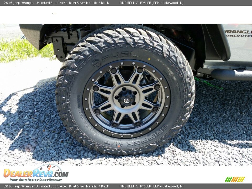 2016 Jeep Wrangler Unlimited Sport 4x4 Billet Silver Metallic / Black Photo #5