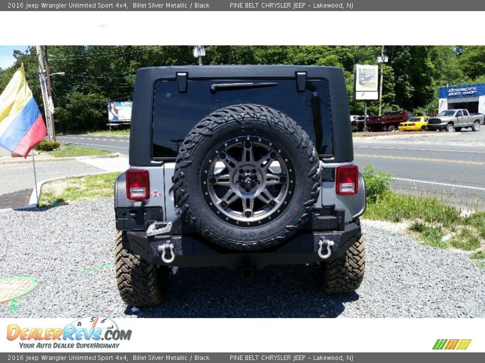 2016 Jeep Wrangler Unlimited Sport 4x4 Billet Silver Metallic / Black Photo #9