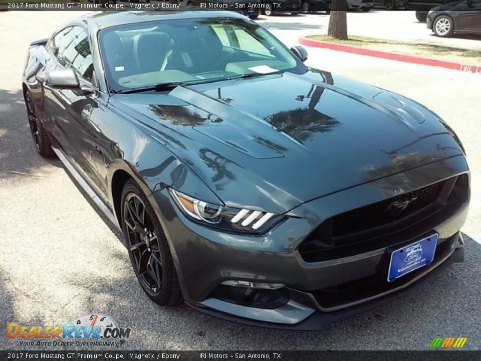 2017 Ford Mustang GT Premium Coupe Magnetic / Ebony Photo #1