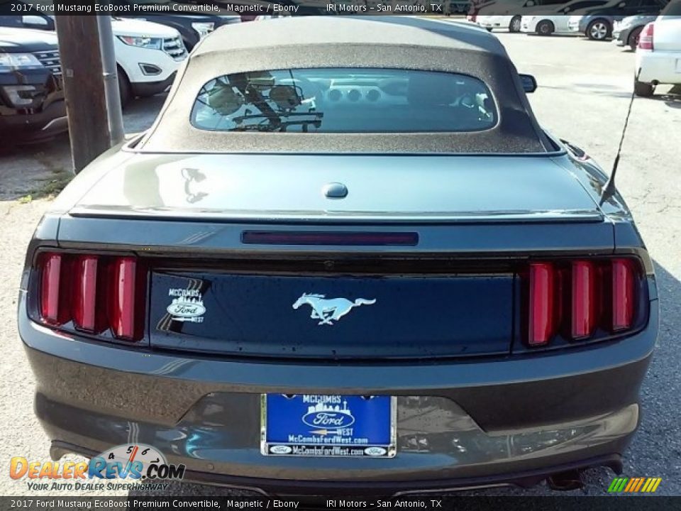 2017 Ford Mustang EcoBoost Premium Convertible Magnetic / Ebony Photo #15