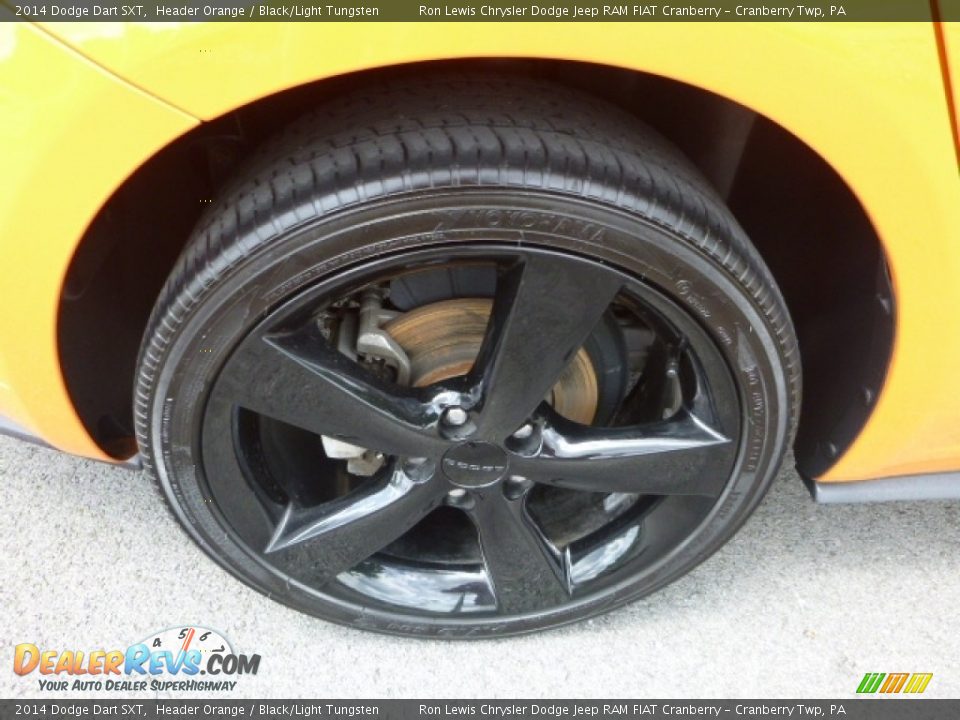 2014 Dodge Dart SXT Header Orange / Black/Light Tungsten Photo #3