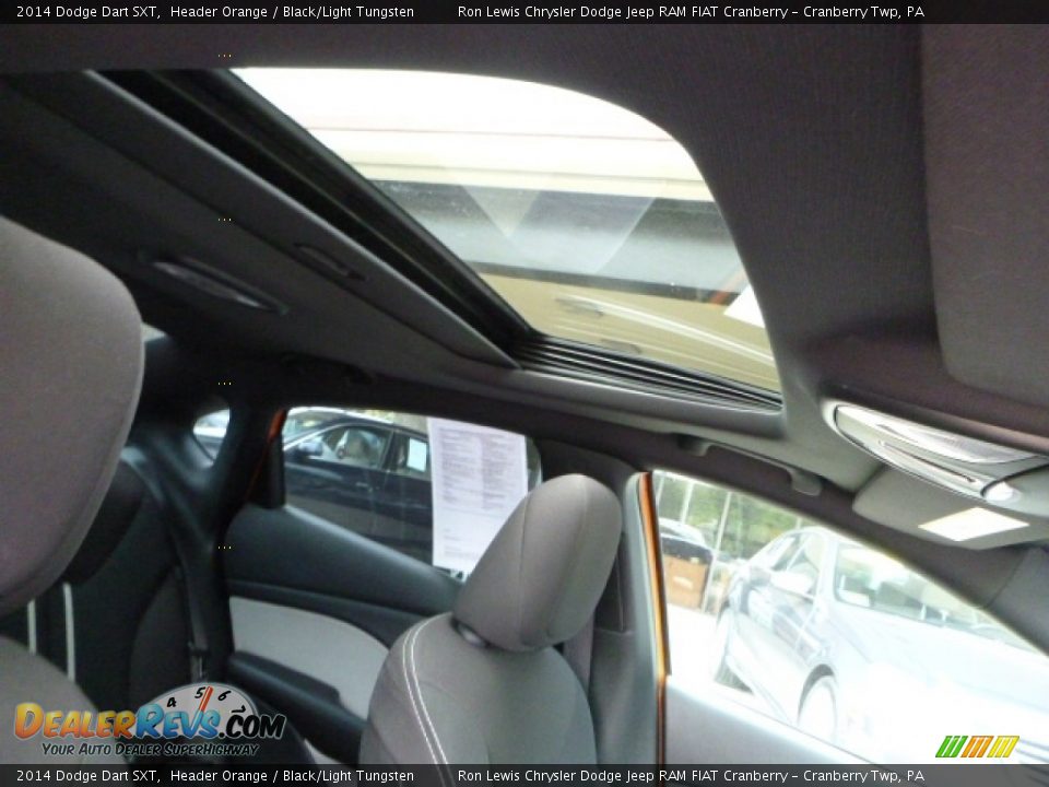 2014 Dodge Dart SXT Header Orange / Black/Light Tungsten Photo #7