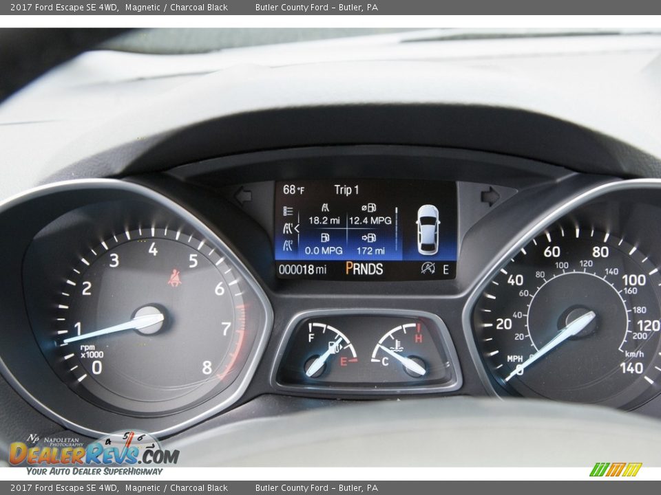 2017 Ford Escape SE 4WD Magnetic / Charcoal Black Photo #13