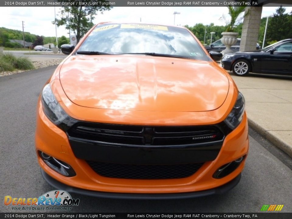2014 Dodge Dart SXT Header Orange / Black/Light Tungsten Photo #9