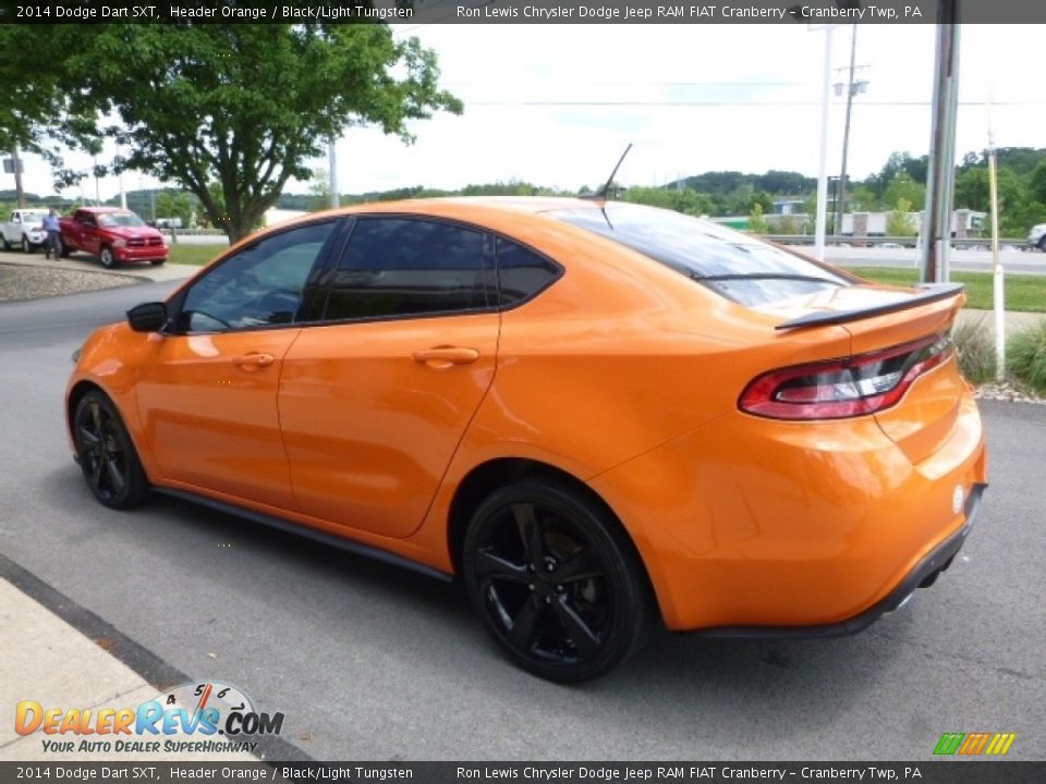2014 Dodge Dart SXT Header Orange / Black/Light Tungsten Photo #12
