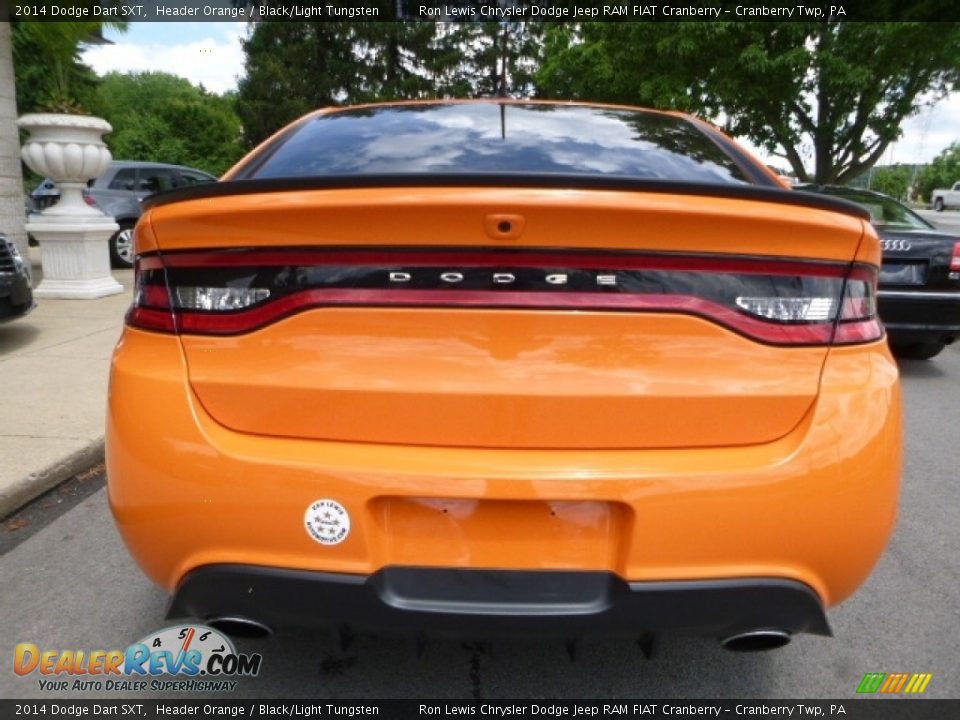 2014 Dodge Dart SXT Header Orange / Black/Light Tungsten Photo #13