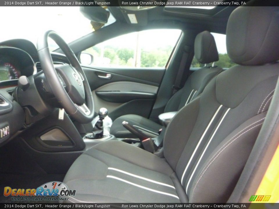 2014 Dodge Dart SXT Header Orange / Black/Light Tungsten Photo #15